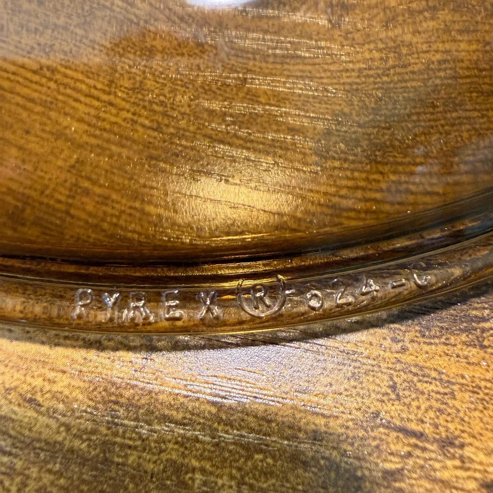 Vtg Pyrex Visions Amber Glass Lid 8.5